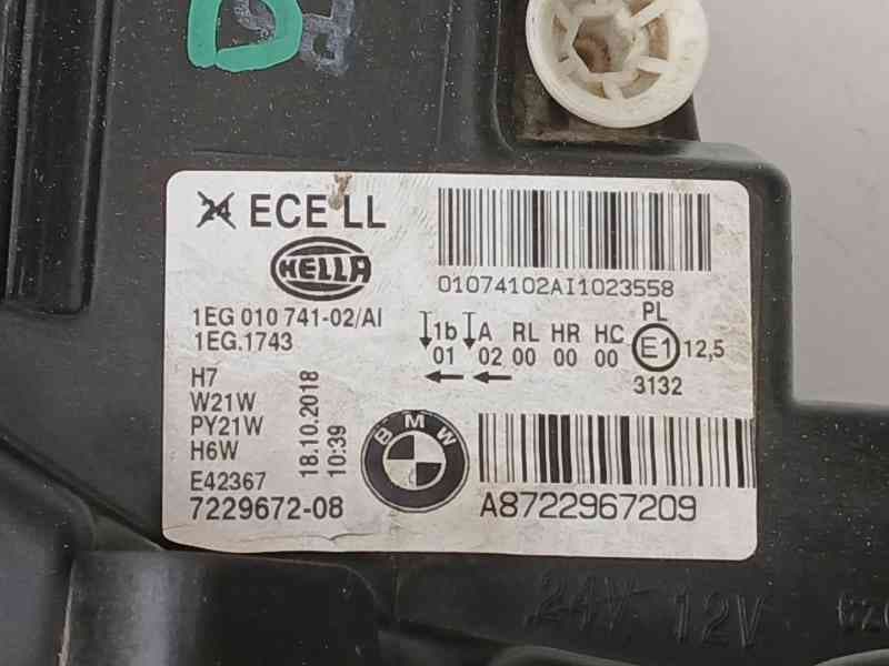 Recambio de faro derecho para bmw 1 (f20) 116 d referencia OEM IAM 722967208 722967208 6