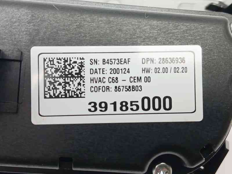 Recambio de mando climatizador para opel corsa f elegance referencia OEM IAM 39185000 3