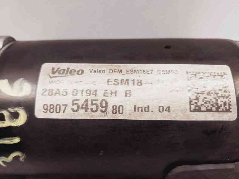 Recambio de motor arranque para citroën c3 live edition referencia OEM IAM 9807545980 3