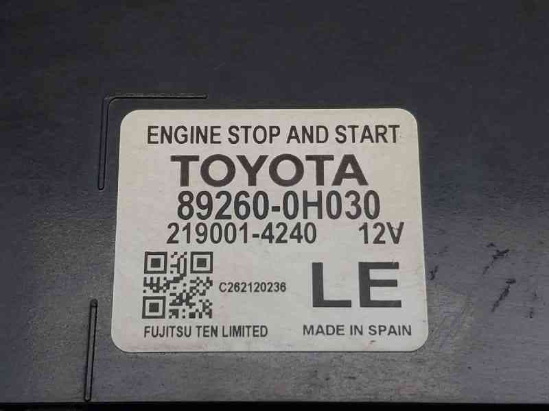 Recambio de centralita start / stop para peugeot 108 1.0 referencia OEM IAM 892600H030 2