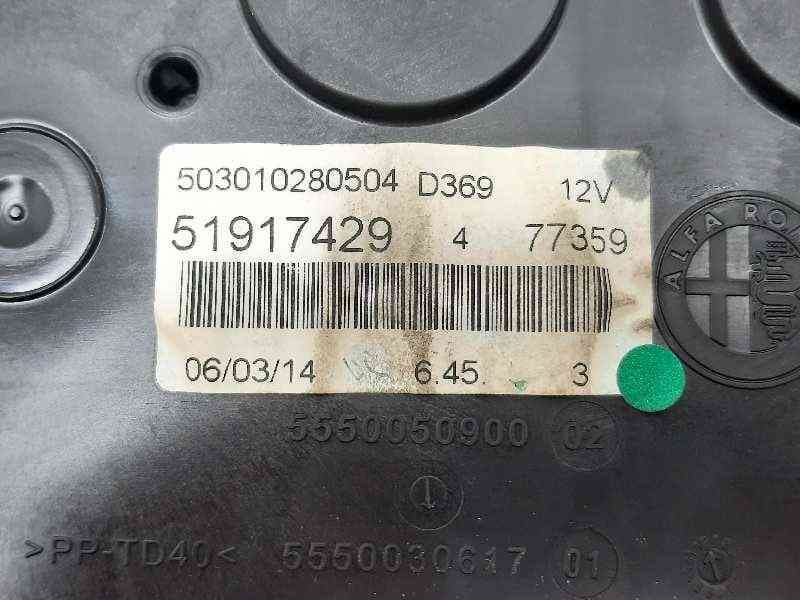 Recambio de cuadro instrumentos para fiat punto (199) young referencia OEM IAM 51917429 3