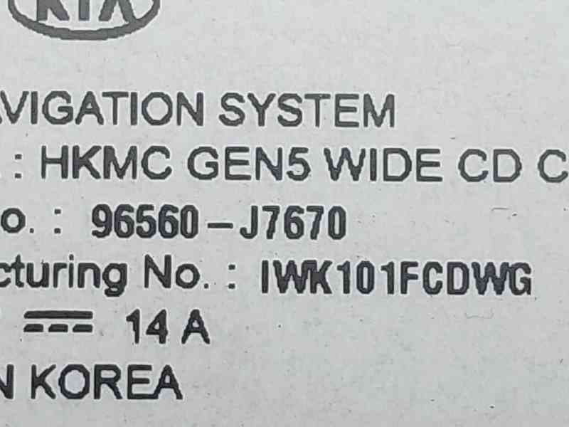 Recambio de sistema audio / cd para kia ceed crdi referencia OEM IAM 96560J670 5