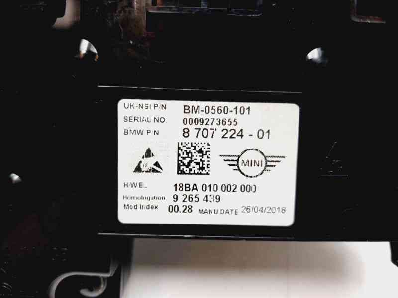 Recambio de cuadro instrumentos para mini one m1 referencia OEM IAM 870722401 2