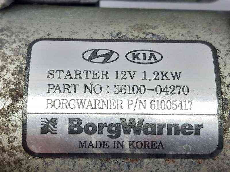 Recambio de motor arranque para kia stonic (ybcuv) tech referencia OEM IAM 3610004270 4