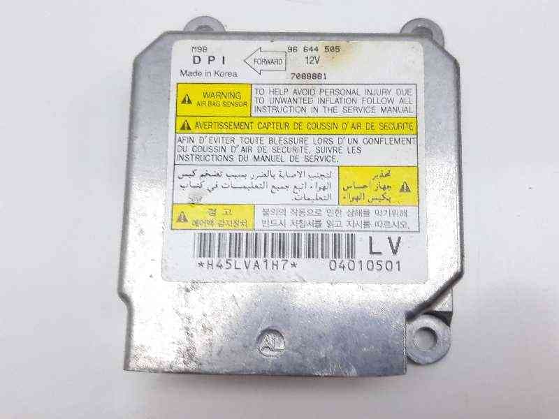 Recambio de centralita airbag para chevrolet matiz 0.8 cat referencia OEM IAM 96644505