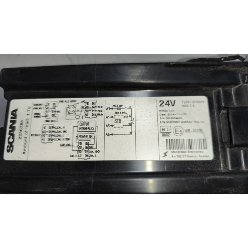 Recambio de tacografo para scania magnus referencia OEM IAM SE5000 2236784 REV7.4 3