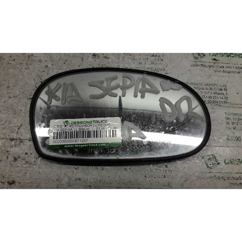 Recambio de cristal retrovisor derecho para kia sephia ll básico referencia OEM IAM
