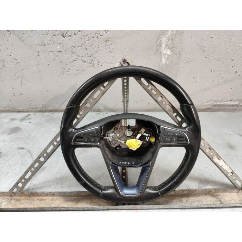 Recambio de volante para seat leon (5f1) 1.6 tdi referencia OEM IAM 5F0419091L - Blanco