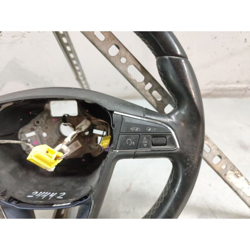 Recambio de volante para seat leon (5f1) 1.6 tdi referencia OEM IAM 5F0419091L - Blanco 5