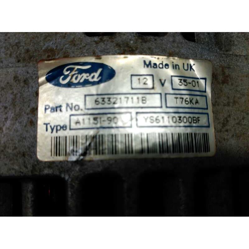 Recambio de alternador para ford fiesta berlina referencia OEM IAM 63321711B - Azul 2