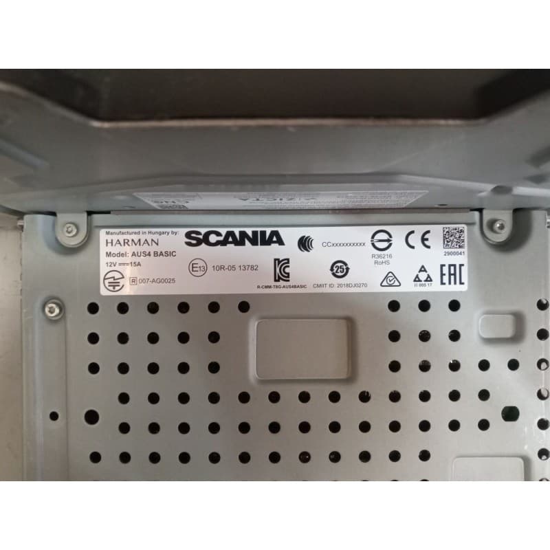 Recambio de sistema audio / radio cd para scania r i r 450 referencia OEM IAM 2783087 - Azul 2