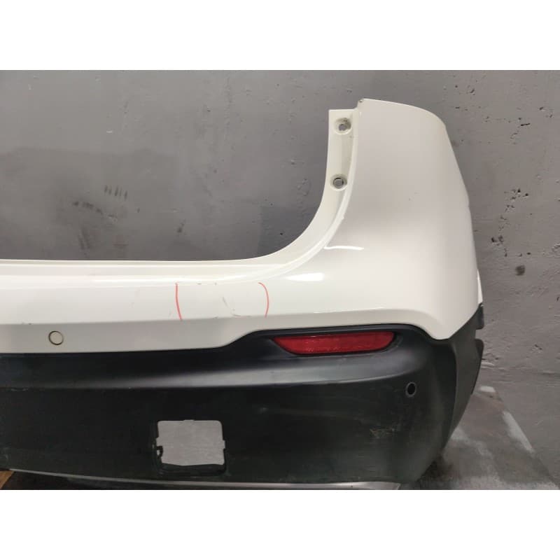 Recambio de paragolpes trasero para nissan qashqai (j11) 1.3 16v cat referencia OEM IAM - Blanco 2