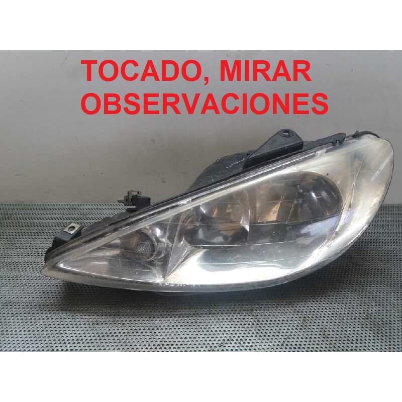 Recambio de faro izquierdo para peugeot 206 berlina xs referencia OEM IAM - Gris