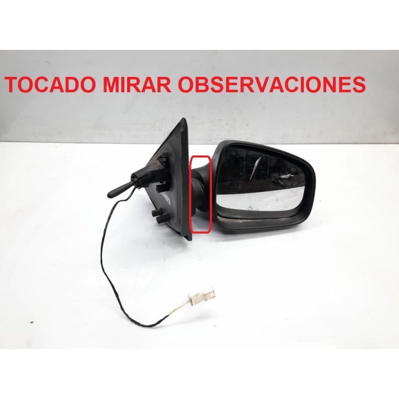 Recambio de retrovisor derecho para dacia sandero laureate referencia OEM IAM - Blanco