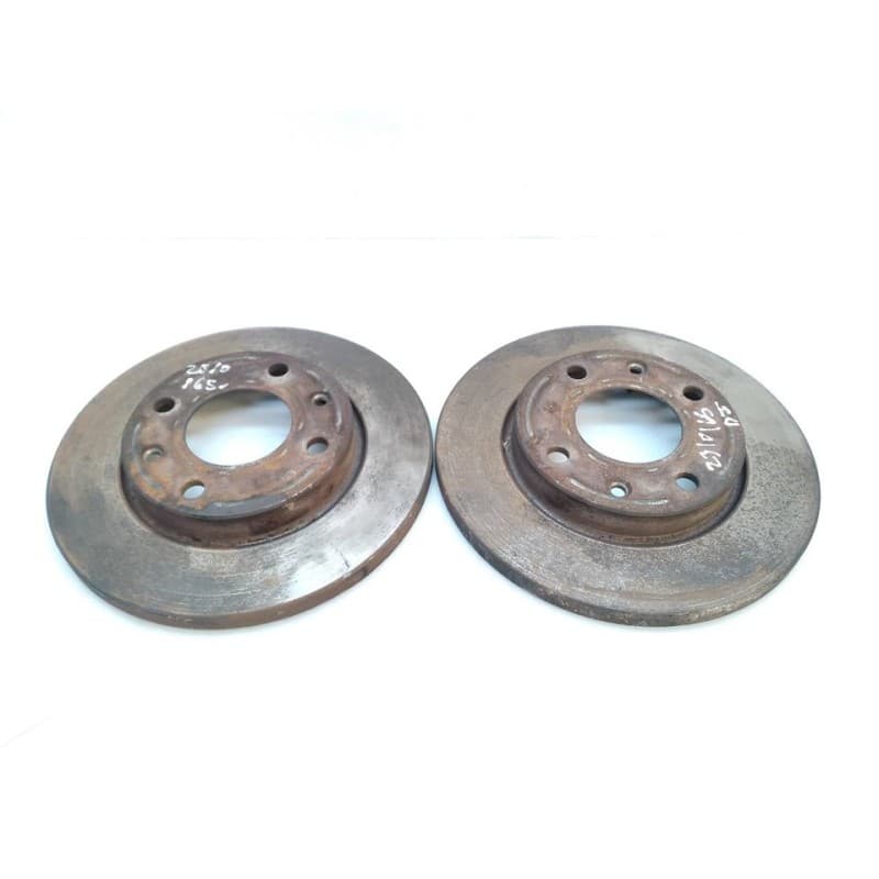 Recambio de disco freno delantero para peugeot 206+ básico referencia OEM IAM - Rojo