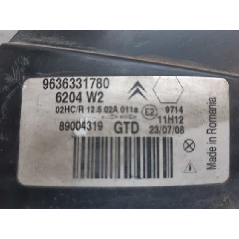 Recambio de faro izquierdo para citroën saxo 1.4 sx referencia OEM IAM 2