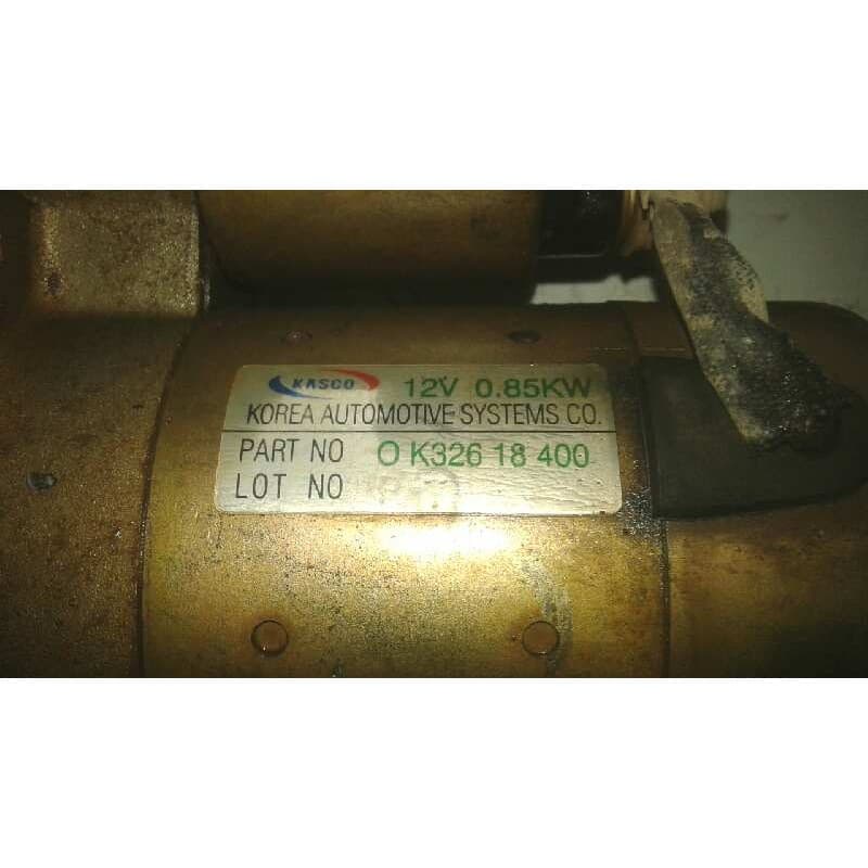 Recambio de motor arranque para kia rio 1.5 referencia OEM IAM 0K32618400 KASCO - Azul 2