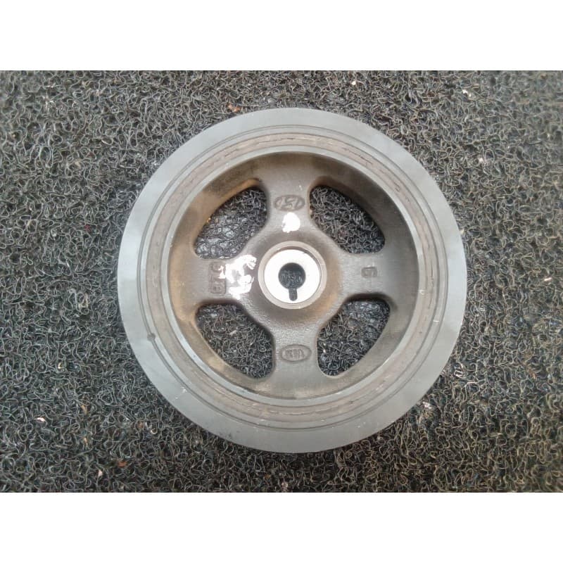 Recambio de polea cigueñal para hyundai i30 (gd) style referencia OEM IAM - Blanco