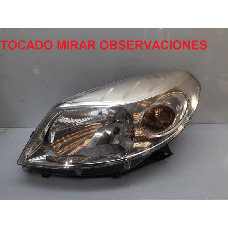 Recambio de faro izquierdo para dacia sandero laureate referencia OEM IAM - Blanco