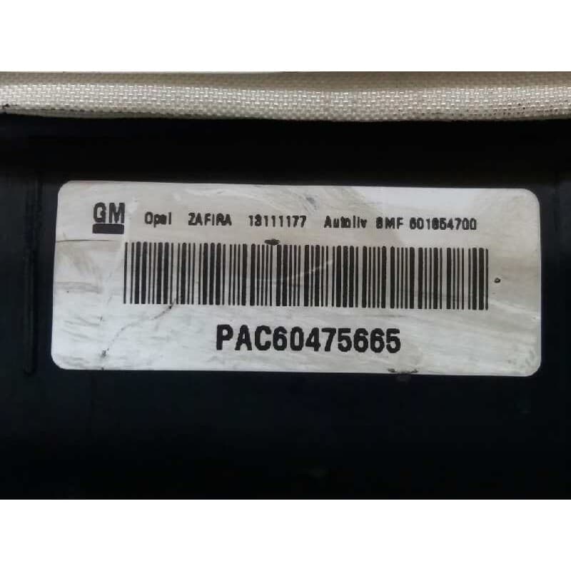 Recambio de kit airbag para opel zafira b cosmo referencia OEM IAM - Gris 7