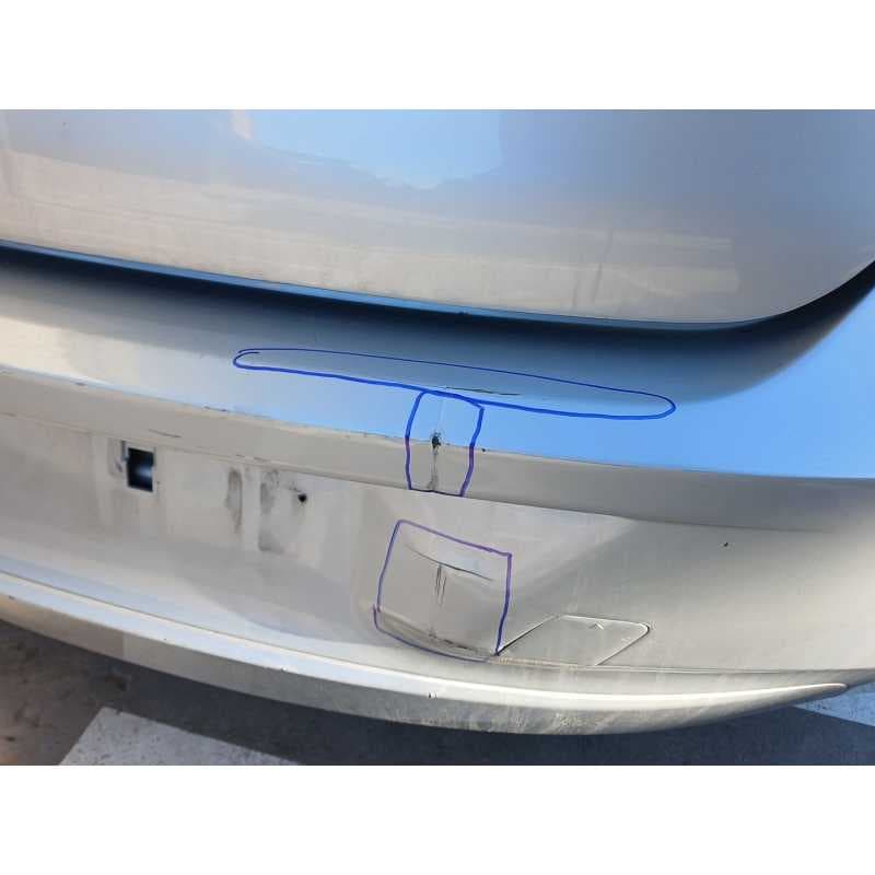 Recambio de paragolpes trasero para bmw 1 (f20) 114 d referencia OEM IAM - Gris plata 4