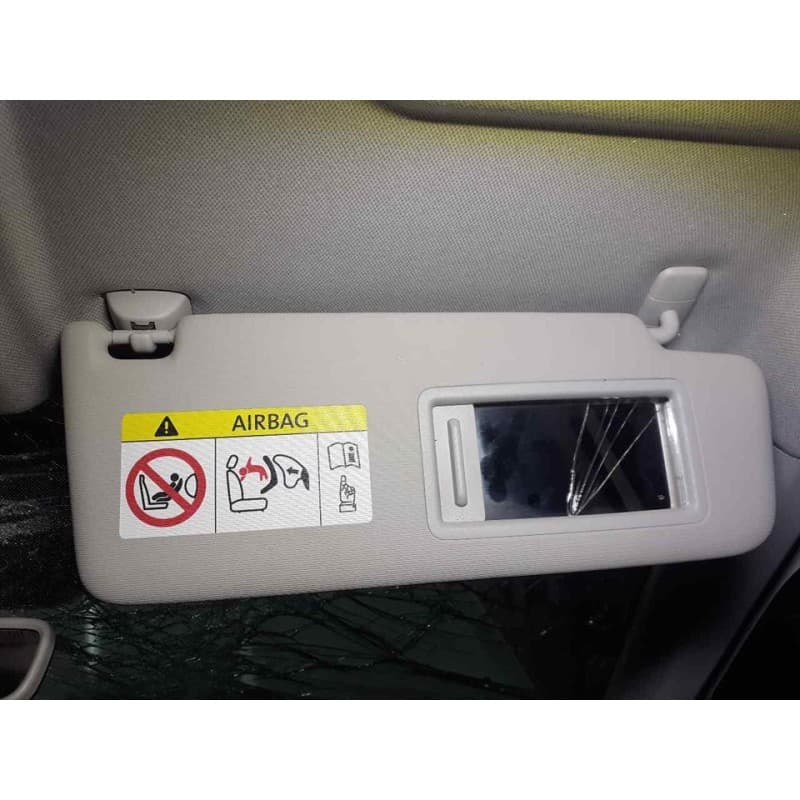 Recambio de parasol derecho para seat arona xcellence edition referencia OEM IAM - Blanco