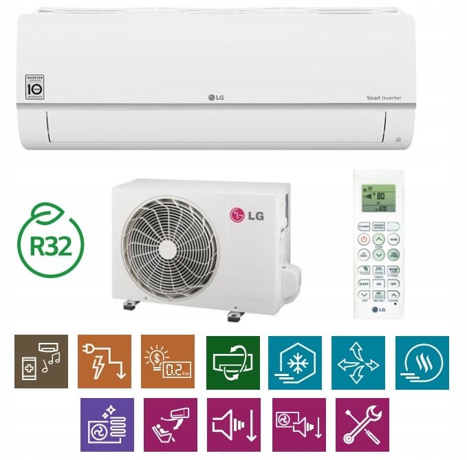 Aire acondicionado LG Standard S24ET inverter 7 kW Wi-Fi nuevo 6