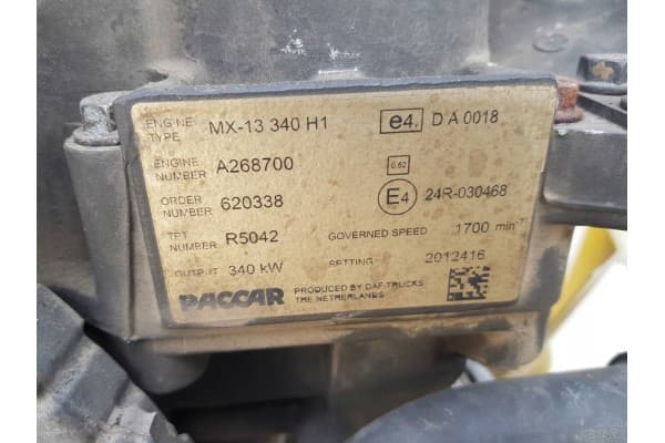 Motor Daf 12.9 462CV Mx-13340H1 XF usado 6