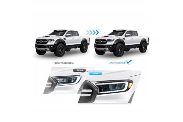 Faros Full LED para Ford Ranger T6 (2016-2023) usado 3