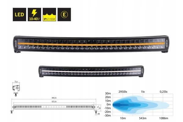 Panel LED Siberia Drc Barra 32 24000Lm 300W usado 2