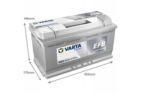 Batería Varta Blue Dynamic Efb 12 V / 95 Ah usado 8