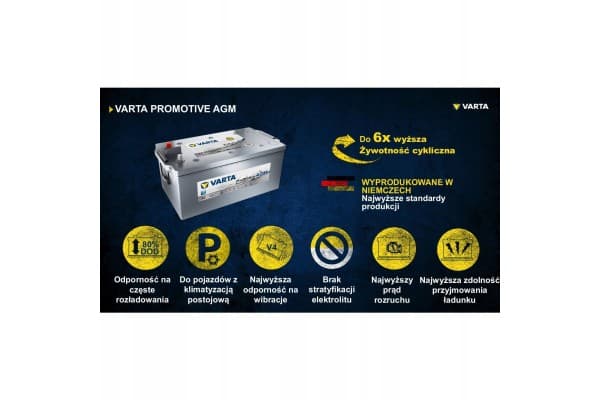 Batería Varta 710901120E652 Agm 12V 210Ah usado 6