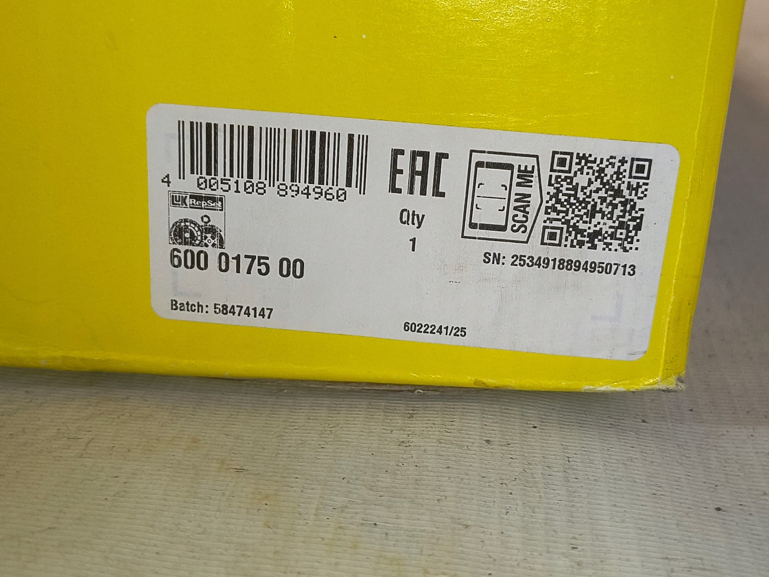 Kit de embrague Schaeffler LuK 600 0175 00 nuevo 3