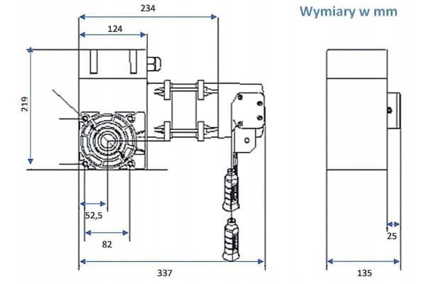 Motor industrial para portones altos 5m Hato usado 7