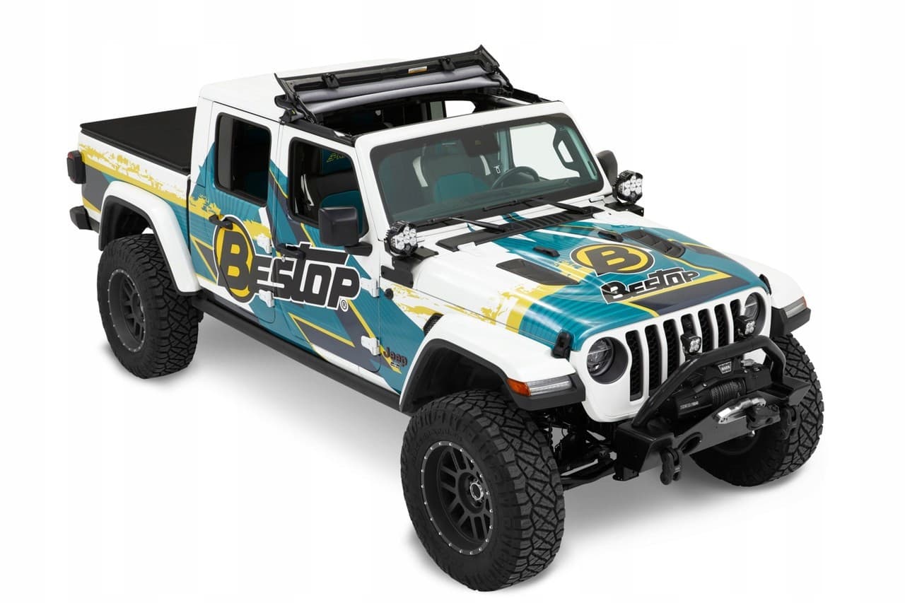 Techo blando Bestop Sunrider Black para Jeep JL JT 4x4/Suv nuevo 3