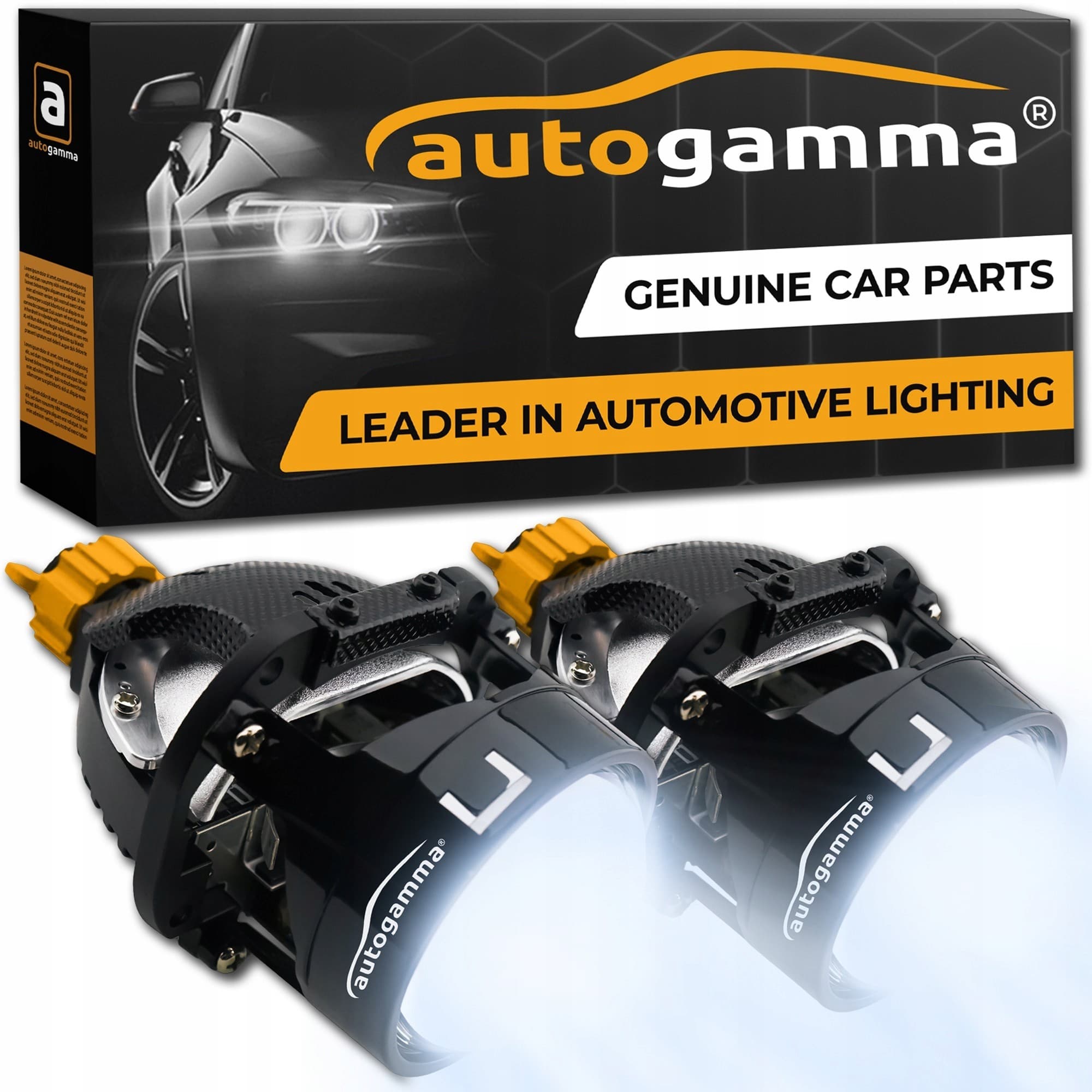 Lentes Proyectoras Bi-LED Luna 2.5 Kit 6000K nuevo
