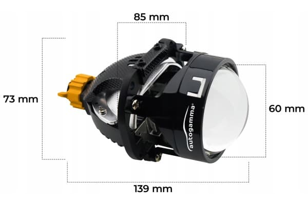Lentes Proyectoras Bi-LED Luna 2.5 Kit 6000K usado 2