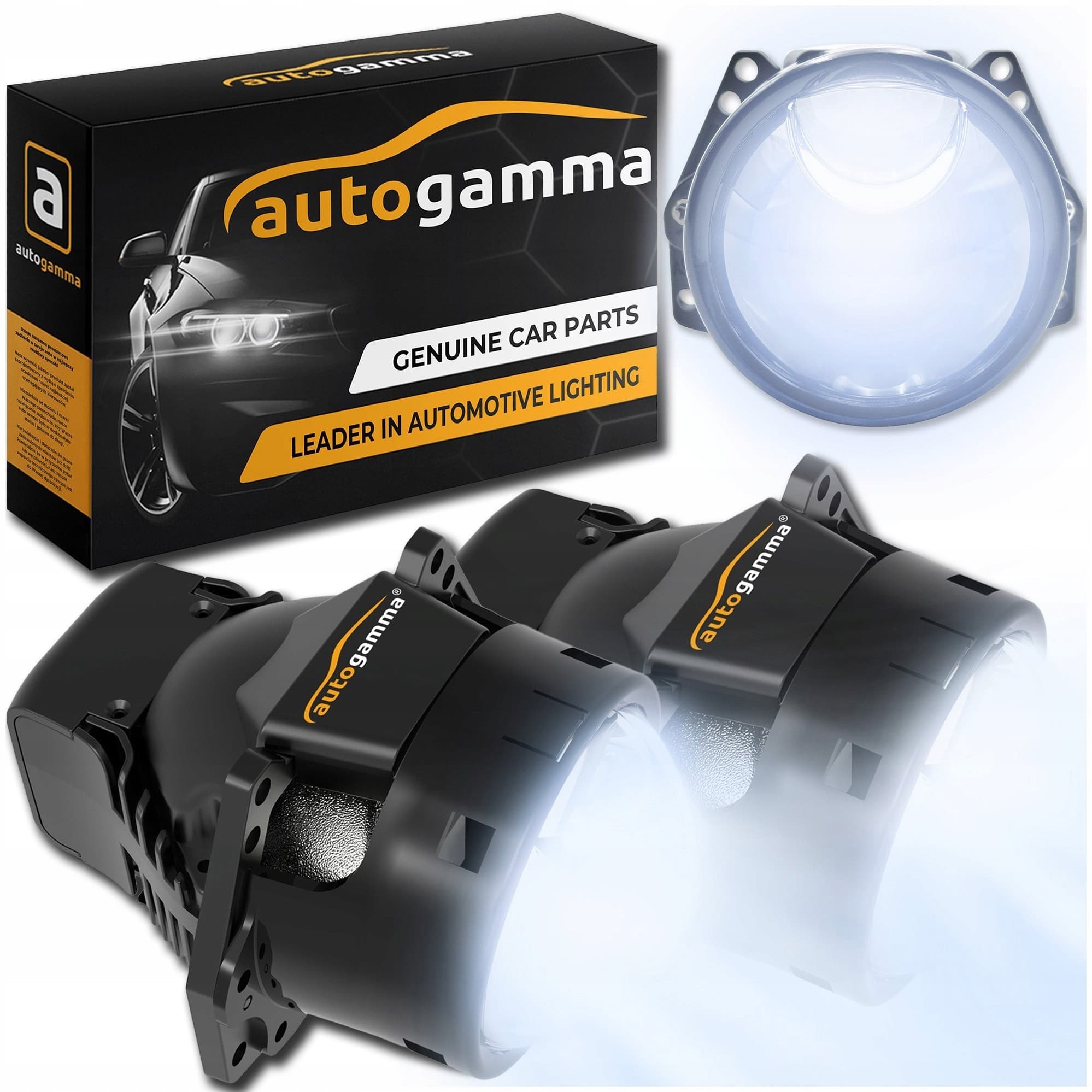 Lentes Proyectoras Bi-LED 3.0 Auto Gamma 6000K Lhd nuevo