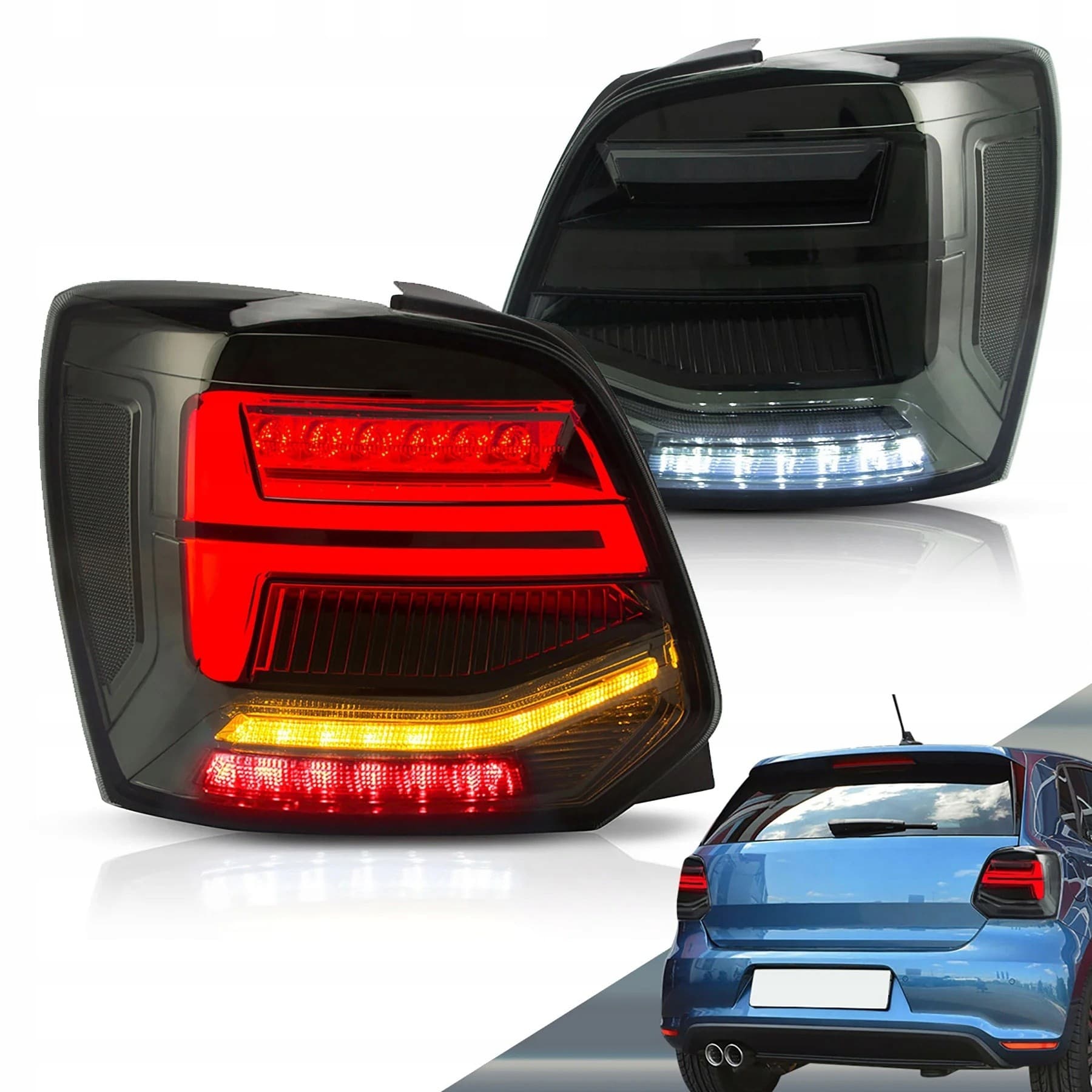 Juego de Luces Traseras Vland para VW Polo MK5 6R 6C nuevo 5