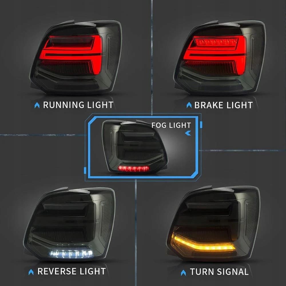 Juego de Luces Traseras Vland para VW Polo MK5 6R 6C nuevo 9