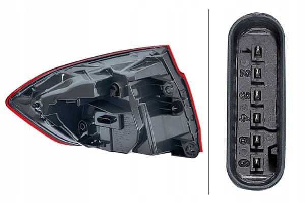 Hella 2SD 012 147-321 Luz Trasera Combinada usado 3