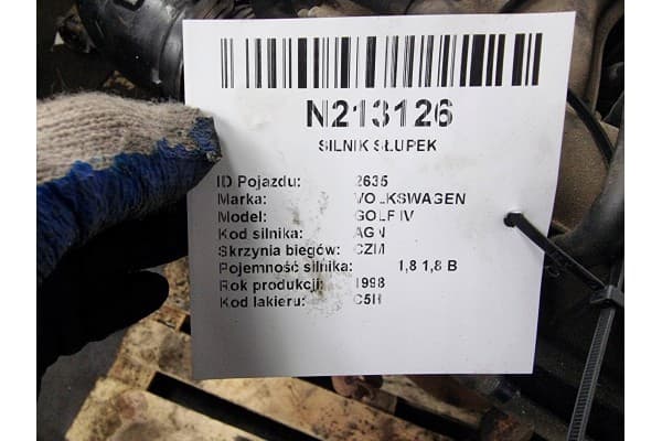 Motor trasero Agn 1.8 125 CV Volkswagen Golf IV usado 2