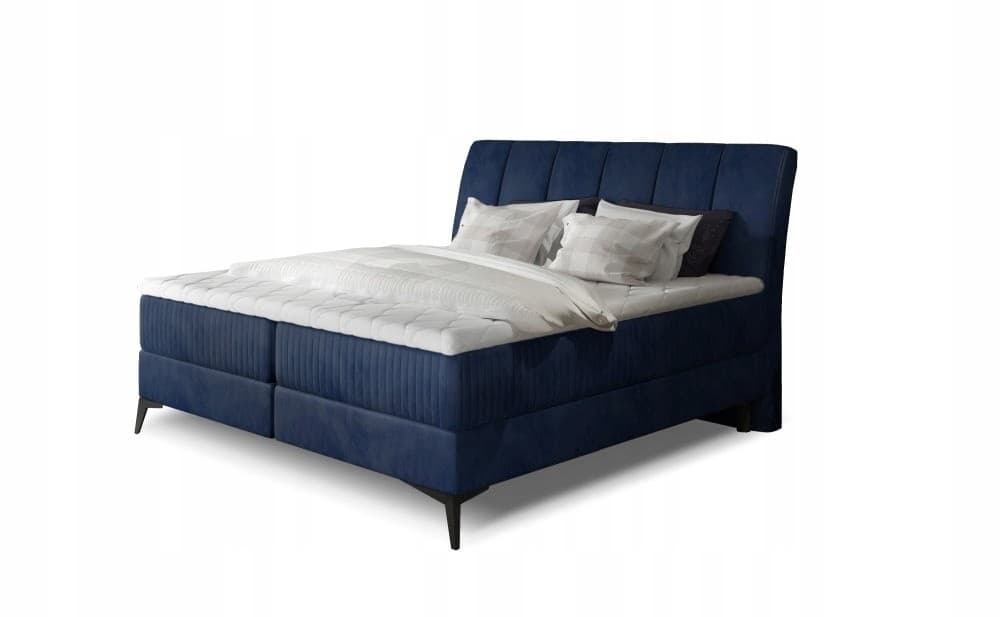 Cama Continental 180 Aderito Navy nuevo