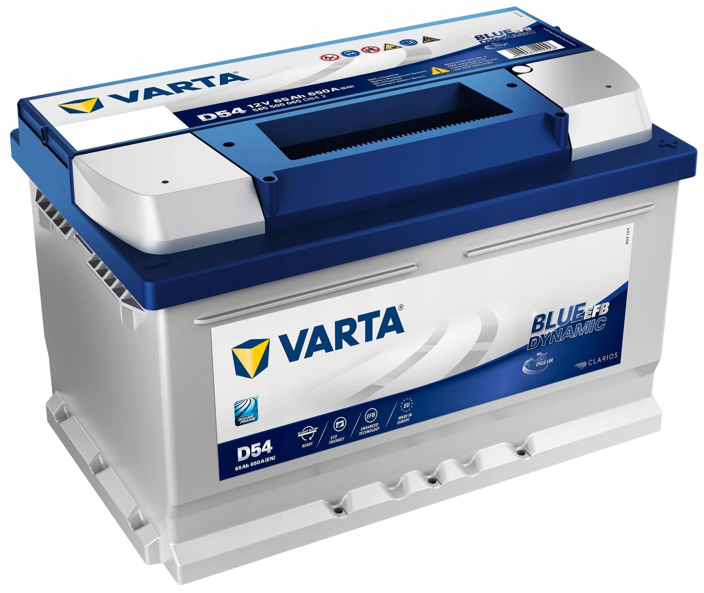 Batería Varta Blue Dynamic Efb 65Ah 650A nuevo