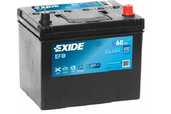 Batería Exide Efb 60Ah 520A EL604 Start Stop P usado