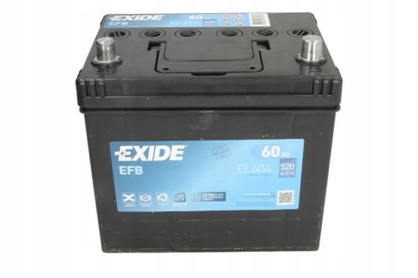 Batería Exide Efb 60Ah 520A EL604 Start Stop P usado 8