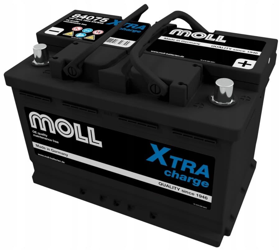Batería Moll X-tra Charge 75Ah 720A 84075 usado