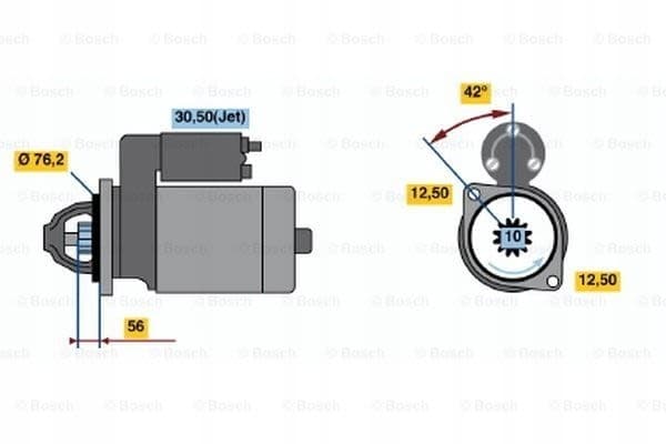 Motor de arranque Bosch 0 001 125 042 usado 6