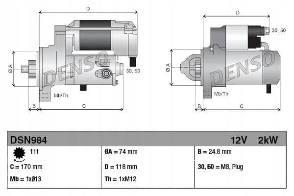 Motor de arranque Denso DSN984 usado 5