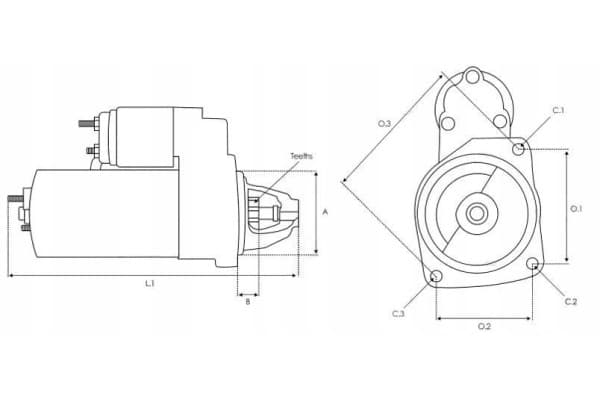 Motor de arranque As-Pl S0174 nuevo 6